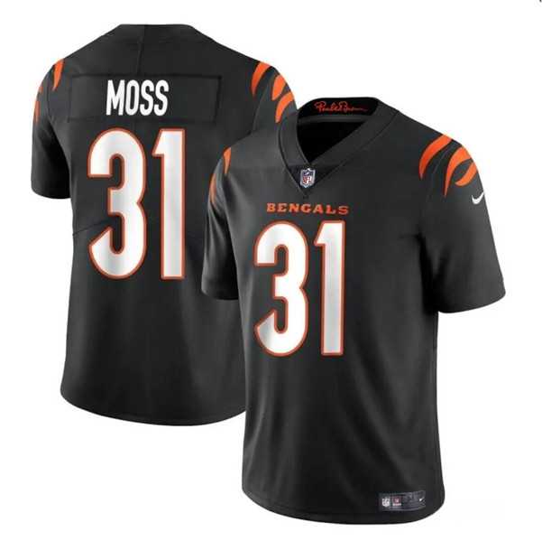 Youth Cincinnati Bengals #31 Zack Moss Black Vapor Untouchable Limited Stitched Jersey Dzhi